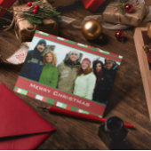 Vroege kerstkaart met uw foto feestdagen kaart