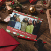 Vroege kerstkaart met uw foto feestdagen kaart