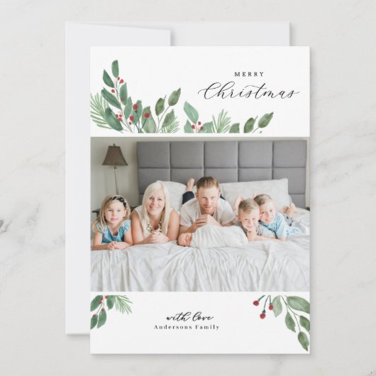 Vroege kerstkaart met Waterverf (Voorkant)