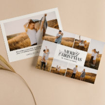 Vroege kerstkaart | Moderne vakantiefotokaart