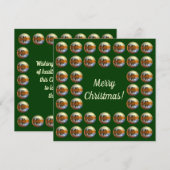 Vroege kerstkaart notitiekaartje (Voorkant / Achterkant)