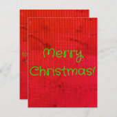 Vroege kerstkaart notitiekaartje (Voorkant / Achterkant)