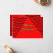 Vroege kerstkaart notitiekaartje (Voorkant / Achterkant in situ)