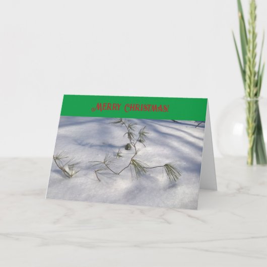 Vroege kerstkaart notitiekaartje (Voorkant)