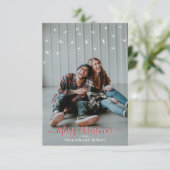 Vroege kerstkaart op maat bedankkaart (Staand voorkant)