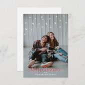 Vroege kerstkaart op maat bedankkaart (Voorkant / Achterkant)