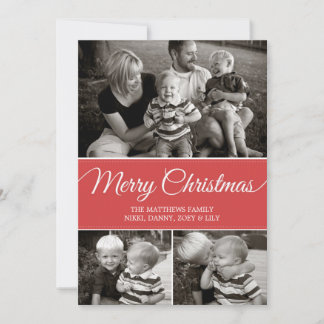 Vroege kerstkaart | Vast | Rood