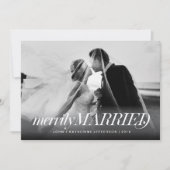 Vroege kerstkaart voor getrouwde Pas getrouwd (Voorkant)