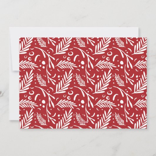 Vroege kerstkaart voor getrouwde Pas getrouwd (Achterkant)