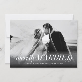 Vroege kerstkaart voor getrouwde Pas getrouwd