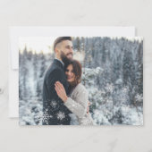 Vroege kerstkaart voor getrouwde Pas getrouwd Kaart (Achterkant)