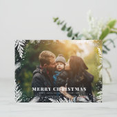 Vroege kerstkaart voor kerstmis pine (Staand voorkant)