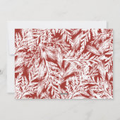 Vroege kerstkaart voor kerstmis pine (Achterkant)