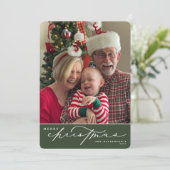 Vroege kerstkaart voor kerstritsritten (Staand voorkant)