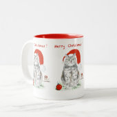 Vroege kerstkat en Mok met muis (Voorkant links)