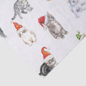 Vroege kerstkatten met kerstmantel tissuepapier (Detail)