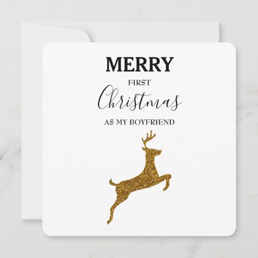 Vroege kerstkerst Boyvriend Xmas Kaart (Voorkant)