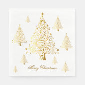 Vroege kerstkerstbomen servet (Voorkant)