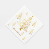 Vroege kerstkerstbomen servet (Hoek)