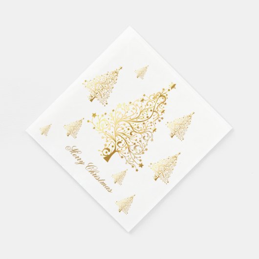 Vroege kerstkerstbomen servet (Hoek)