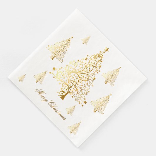 Vroege kerstkerstbomen servet (Hoek)