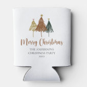 Vroege kerstkerstboom met Waterverf Blikjeskoeler (Achterkant)