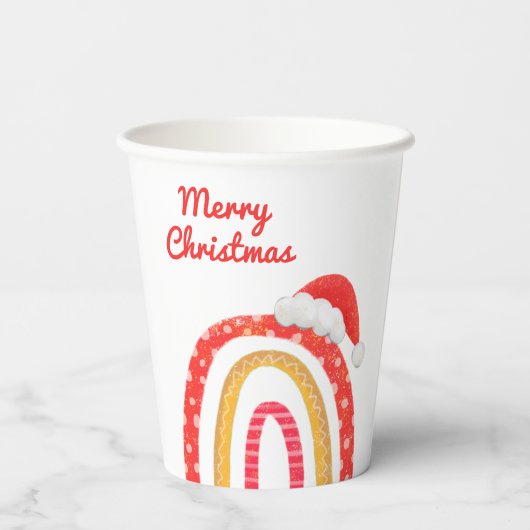 Vroege kerstkerstkerstkerstkerstkerstkerstfeestdag papieren bekers (Achterkant)