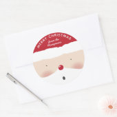 Vroege kerstkerstkerstkerstkerstkerstman, geperson ronde sticker (Envelop)