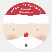 Vroege kerstkerstkerstkerstkerstkerstman, geperson ronde sticker (Voorkant)