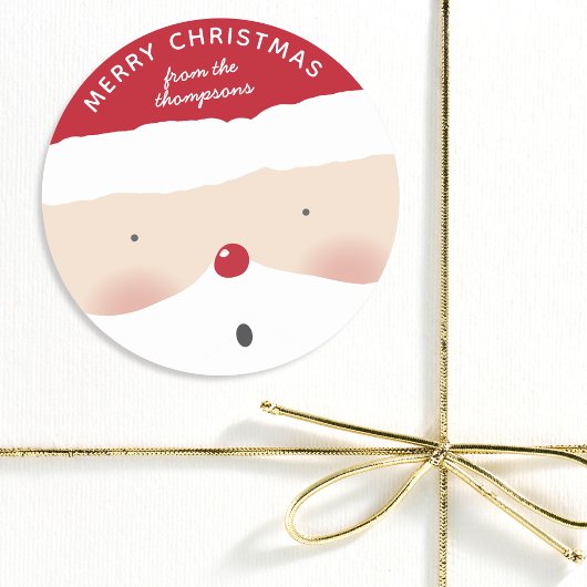Vroege kerstkerstkerstkerstkerstkerstman, geperson ronde sticker