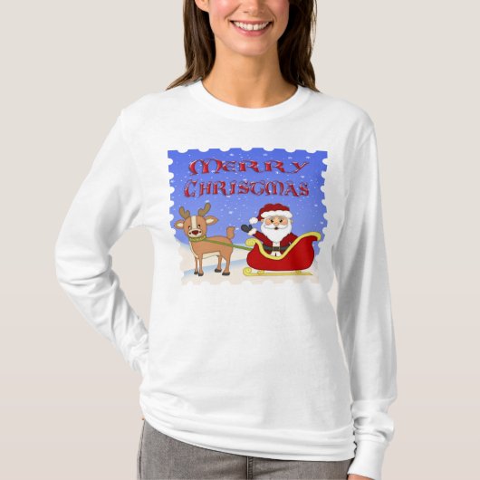 Vroege kerstkerstkerstkerstmanhoezen Lange T-Shirt (Voorkant)