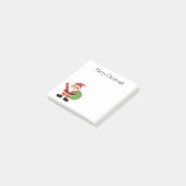 Vroege kerstkerstkerstman 3 x 3 post-it® notes (Schuin)