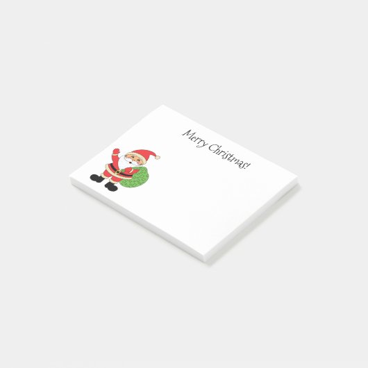 Vroege kerstkerstkerstman 4 x 3 post-it® notes (Schuin)