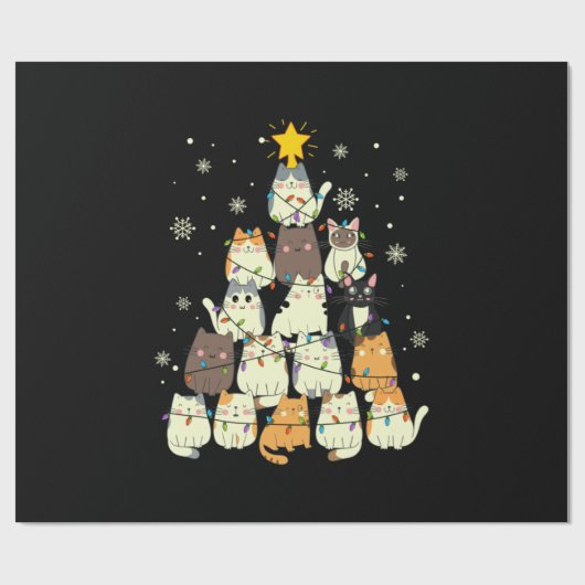 Vroege kerstkerstmis cadeaupapier (Vlak)