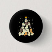 Vroege kerstkerstmis ronde button 3,2 cm (Voorkant)