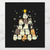 Vroege kerstkerstmis wijn etiket (Enkel label)