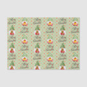 Vroege kerstknoma's en Stippen Tissuepapier (Voorkant)