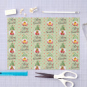 Vroege kerstknoma's en Stippen Tissuepapier (Craft)