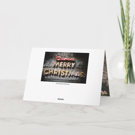 Vroege kerstkoekjes - kerstkaart feestdagen kaart (Achterkant)