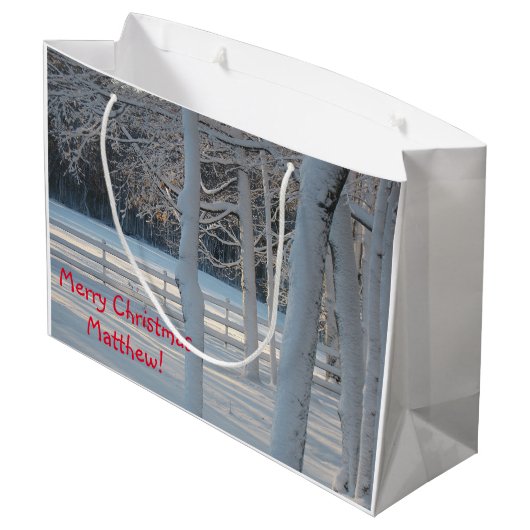 Vroege kerstlandscènes groot cadeauzakje (Achterkant Gekanteld)