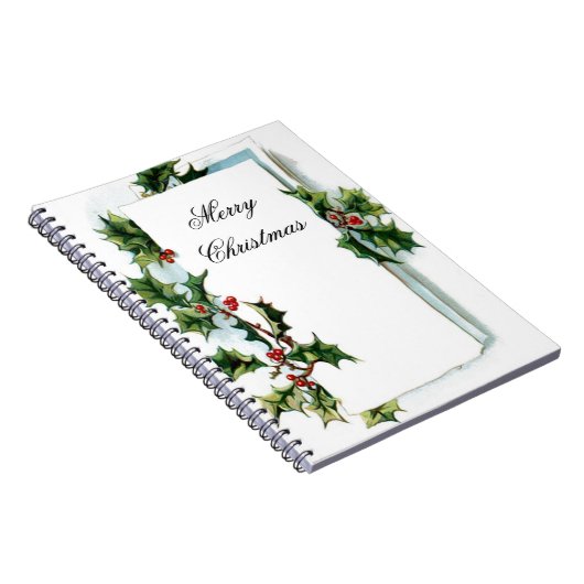 Vroege kerstlaptop notitieboek (Rechterzijde)