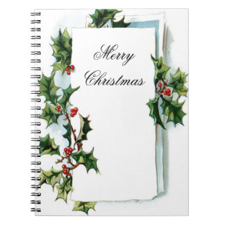 Vroege kerstlaptop notitieboek