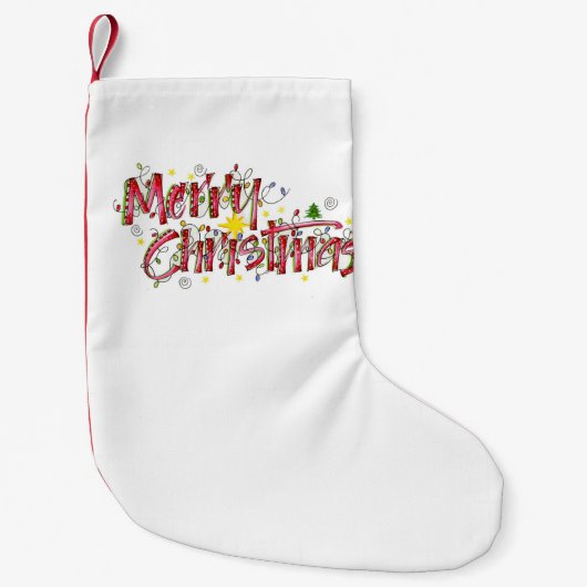 Vroege kerstlichten kleine kerstsok (Voorkant)