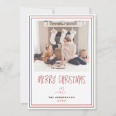 Vroege kerstminimalistische kerstKaart Kaart (Voorkant)