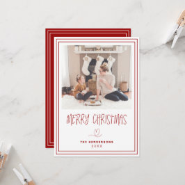 Vroege kerstminimalistische kerstKaart Kaart