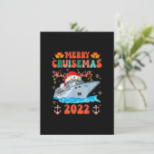 Vroege kerstmis 2022 van de familie Merry Cruisema Kaart (Staand voorkant)
