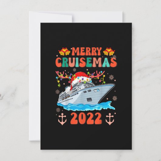 Vroege kerstmis 2022 van de familie Merry Cruisema Kaart (Voorkant)