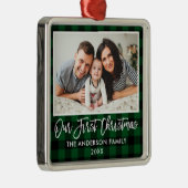 Vroege Kerstmis met de groene speldenreeks van het Metalen Ornament (Rechts)