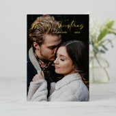 Vroege Kerstmis Moderne Kaart van de Vakantie van  (Staand Voorkant)