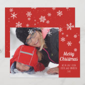 Vroege kerstmis op maat feestdagenkaart (Voorkant / Achterkant)